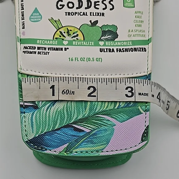 Betsey Johnson Green Goddess Tropical Elixir Crossbody Bag - Picture 8 of 10